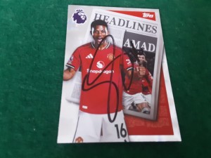 MANCHESTER UNITED - AMAD DIALLO SIGNED Topps Football Trading Card  for sale on Ebay