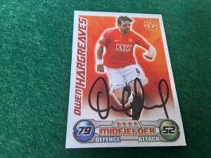 MANCHESTER UNITED - OWEN HARGREAVES SIGNED Match Attax Football Trading Card  for sale on Ebay