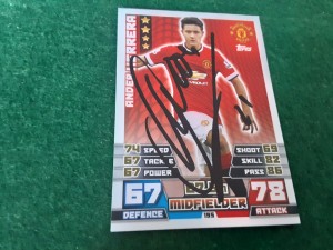 MANCHESTER UNITED - ANDER HERRERA SIGNED Match Attax Football Trading Card  for sale on Ebay