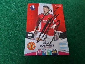 MANCHESTER UNITED - LISANDRO MARTINEZ SIGNED Panini Football Trading Card  for sale on Ebay