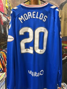 Glasgow Rangers Football Shirt XXL Hummel MORELOS LONG SLEEVE And Genuine for sale on Ebay