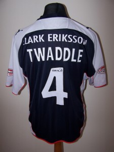 Falkirk Home 2009/2010 Shirt (L) MatchWorn #4 Marc Twaddle Scotland for sale on Ebay