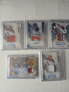 Lot of 5 New York Rangers Autograph Cards Skjei, Skapski, Lundqvist, Lindberg for sale on Ebay