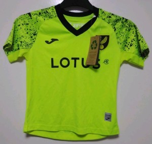 Norwich City GK Lotus Football Shirt Yellow/Black BNWT Joma Size 4 years for sale on Ebay