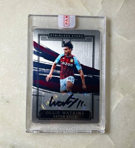 Panini Impeccable PL 21-22 Ollie Watkins Aston Villa Stainless Stars Auto 17/25 for sale on Ebay
