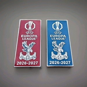 Crystal Palace - UEFA Europa League 2026-2027 TWO badge set RARE 1x Red 1x Blue for sale on Ebay