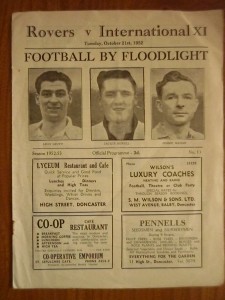 Football Programme-Doncaster Rovers v International XI-21/10/52-Belle Vue. for sale on Ebay