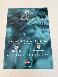 Chelsea Stuttgart 1998 ECWC Final Programme RARE for sale on Ebay