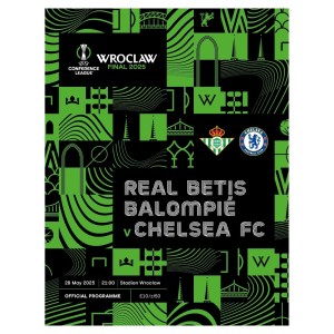 2025 UEFA Conference League Final Programme - Real Betis v Chelsea for sale on Ebay