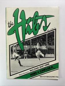 Hibernian v Chelsea;  Pre-Season Friendly,  5th August 1986 for sale on Ebay