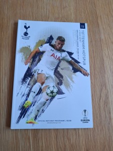 Tottenham Hotspur vs KAA Ghent Europa League programme 23 February 2017 for sale on Ebay