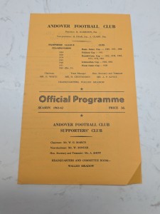 Andover V Waterlooville 9.12. 1961 - Hampshire League Division 1 for sale on Ebay
