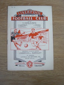 1955/56 LIVERPOOL v BARNSLEY for sale on Ebay