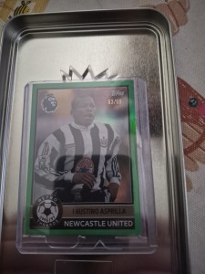 Topps 2026 Premier League Faustino Asprilla Newcastle United63 /99 Retro Threads for sale on Ebay