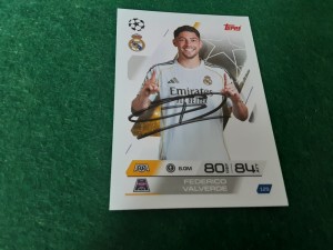 FEDERICO VALVERDE - REAL MADRID Signed UCL Attax Football Trading Card  for sale on Ebay