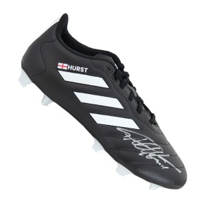 Geoff Hurst Signed Adidas Football Boot England Flag Special Edition Autograph for sale on Ebay