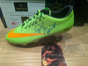 Edgar Davids Juventus, Milan Hand Signed Nike Football Boot Photo Proof COA for sale on Ebay