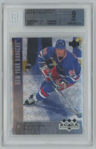 1996-97 Upper Deck Black Diamond Wayne Gretzky #180 New York Rangers BGS 9 for sale on Ebay