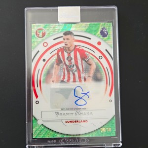 topps pristine premier league 2026 granit xhaka sunderland auto 06/10 for sale on Ebay