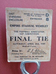 1947 FA Cup Final Original Ticket  - Burnley v Charlton Athletic - rare for sale on Ebay