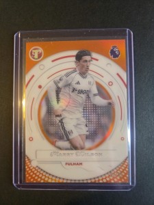 ⁠2025-26 Topps Pristine Harry Wilson Orange Refractor 1/25 Fulham First Print for sale on Ebay