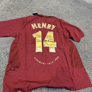 Arsenal 2005 Home Shirt Henry 14 Size Large. Brand New for sale on Ebay