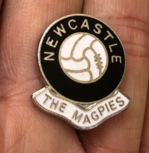 RARE OLD NEWCASTLE UNITED THE MAGPIES GOMM BALL ENAMEL PIN BADGE for sale on Ebay