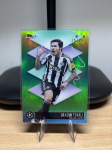 Sandro Tonali Rare Topps Finest Ucc /25 Bookend Newcastle United for sale on Ebay