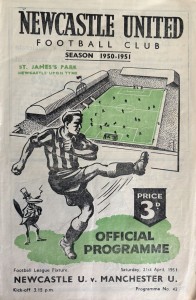 Newcastle United v Manchester United Div 1 1950/51 for sale on Ebay