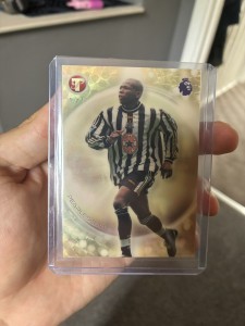 Topps Pristine Premier League Pearlescent Faustino Asprilla Newcastle P-11 1/1 for sale on Ebay