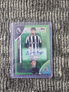 Topps Premier League #99 Autograph Lewis Miley Newcastle United for sale on Ebay
