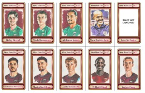 WEST HAM UNITED: 26/27 : Complete Base Set of 30 Football Trading Cards for sale on Ebay