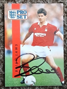 NOTTINGHAM FOREST Brian Laws Signed Pro Set Card for sale on Ebay