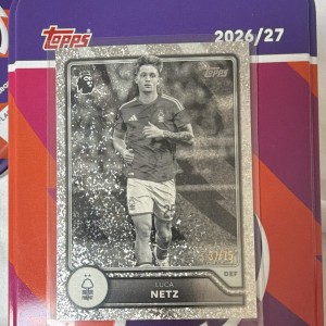 Topps Premier League 2026/27 Luca Netz Nottingham Forest #220 Parallel /75 for sale on Ebay