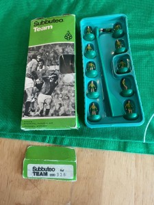 Vintage Subbuteo Reference 326 - West Bromwich Albion (WBA) Away Kit C100 Zombie for sale on Ebay