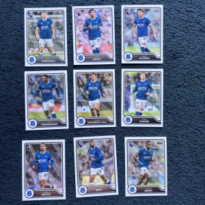 Topps Flagship Premier League 2026/27 Everton base bundle x 9 No Duplicates for sale on Ebay