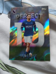 Topps Premier League Card Perfect 10 Iliman Ndiaye PT4 2026 Everton for sale on Ebay