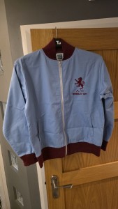 Aston Villa Score Draw Retro Jacket Wembley 1971 Blue & Claret Size M for sale on Ebay