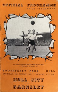 Hull City v Barnsley Div 2 1951/52 for sale on Ebay
