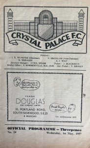 Crystal Palace v Torquay United Div 3 (S) 1956/57 for sale on Ebay