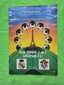 1981 European Cup Final Original Programme Real Madrid V Liverpool VGC Rare for sale on Ebay