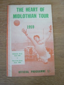 1959 TOUR : AUSTRALIA v HEARTS for sale on Ebay