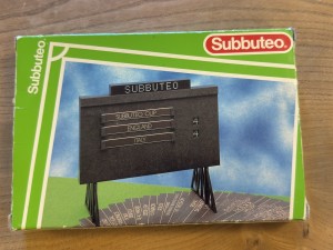 Subbuteo - Scoreboard (61158) Boxed with team /event sheets for sale on Ebay