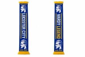 Leicester City Jamie Vardy Knitted Football Scarf Blue Yellow Fan Supporter for sale on Ebay