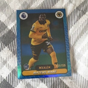 Topps Merlin Premier League Mateus Mané RC Serial Numbered 001/150 Wolves for sale on Ebay