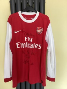 Arsenal Fc Player Issue 2010 Home Shirt Long Sleeve Size Large SIGNED  S BOULD for sale on Ebay