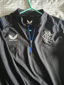 Castore Rangers Training Top Black 1/4 Zip Long Sleeve Adults Size L for sale on Ebay