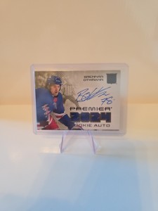 2024-25 Upper Deck Premier Brennan Othmann 2024 Rookie Patch Auto #01/25 Rangers for sale on Ebay
