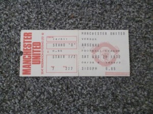 Manchester United Man Utd v Arsenal 1972/73 Football Match Ticket for sale on Ebay