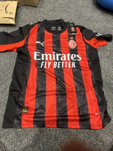 Brand New With Tags Puma AC Milan Home Football T-shirt  Small for sale on Ebay